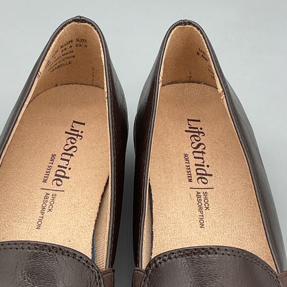 NEW Lifestride Women’s Isabelle Slip on Loafers Brown Size 6.5M - Picture 6 of 10